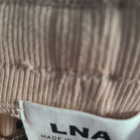 LNA Nude Ribbed Joggers Size Small - Picture 5 of 6